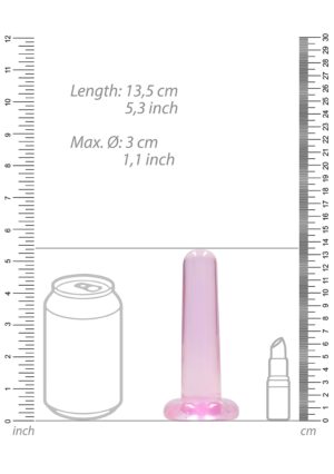 5.3'' / 13.5cm Non Realistic Dildo Suction Cup - Pink - Afbeelding 3