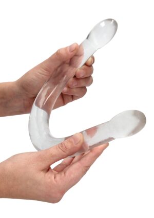 17'' / 42cm Non Realistic Double Dildo - Transparent - Afbeelding 4