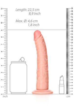 Dildo without Balls with Suction Cup - 8''/ 20.5 cm -- flesh - Afbeelding 3