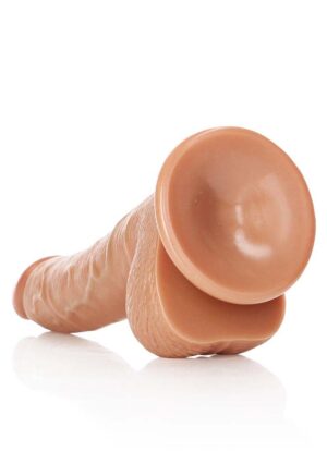 Dildo with Balls and Suction Cup - 7''/ 18 cm -- tan - Afbeelding 6