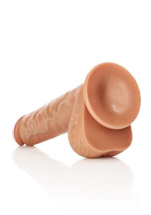 Dildo with Balls and Suction Cup - 10''/ 25.5 cm - tan - Afbeelding 6