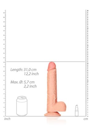 Dildo with Balls and Suction Cup - 11''/ 28 cm - Afbeelding 3