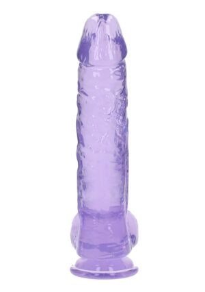 10" / 25.4 cm Realistic Dildo With Balls - Purple - Afbeelding 4