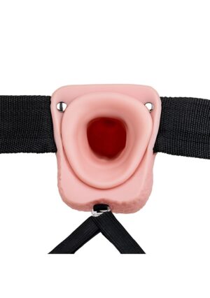 Hollow Strap-on with Balls - 7'' / 18 cm - Flesh - Afbeelding 4