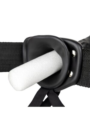 Hollow Strap-on without Balls - 6'' / 15.5 cm - Black - Afbeelding 5