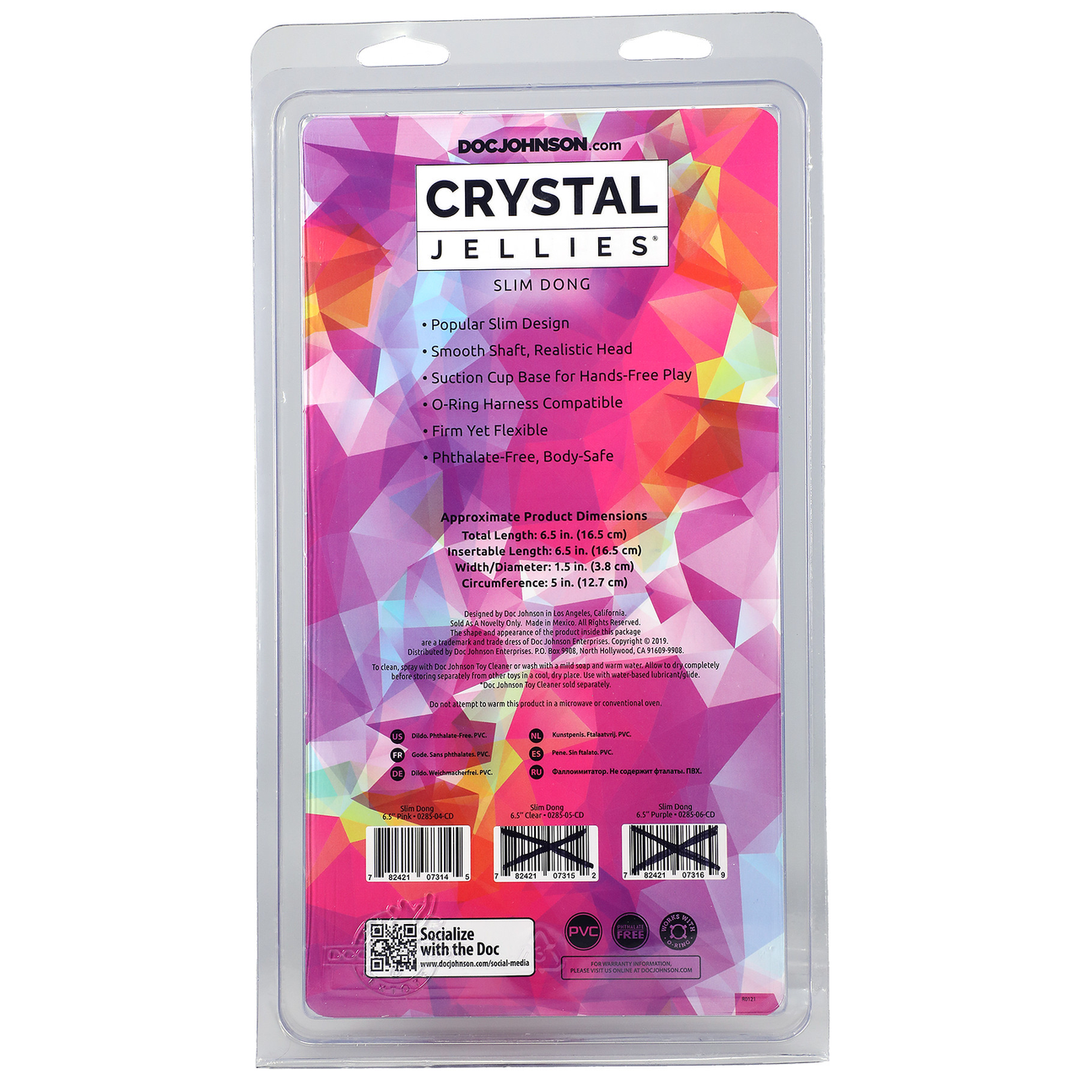 Crystal Jellies - Slim Dong - Smalle Dildo - 6 / 15 cm