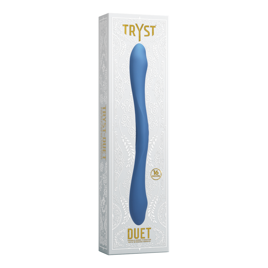 Tryst - Duet - Double Ended Vibrator met Draadloze Afstandsbediening - Periwinkle