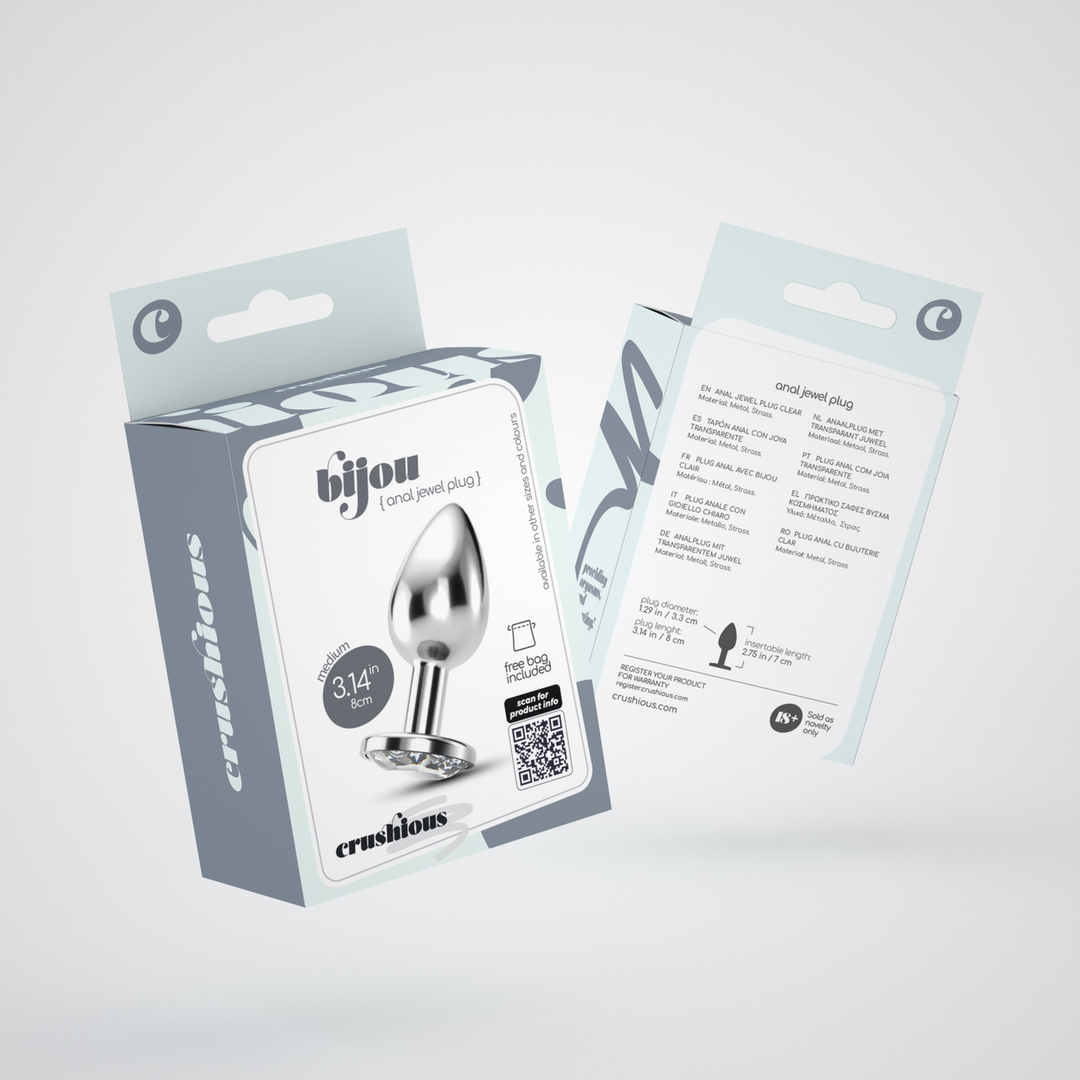 Bijou - Anale Sieraad Plug - Medium - Doorzichtig