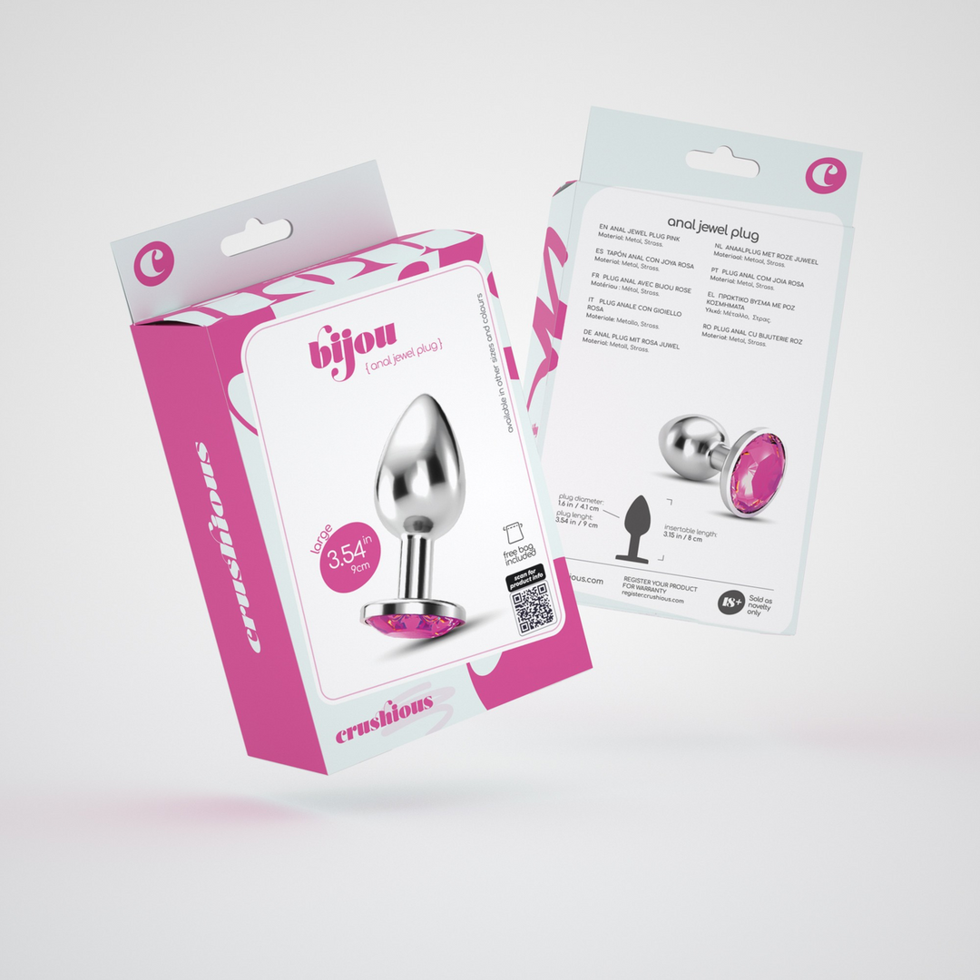 Bijou - Anale Sieraad Plug - Groot - Roze