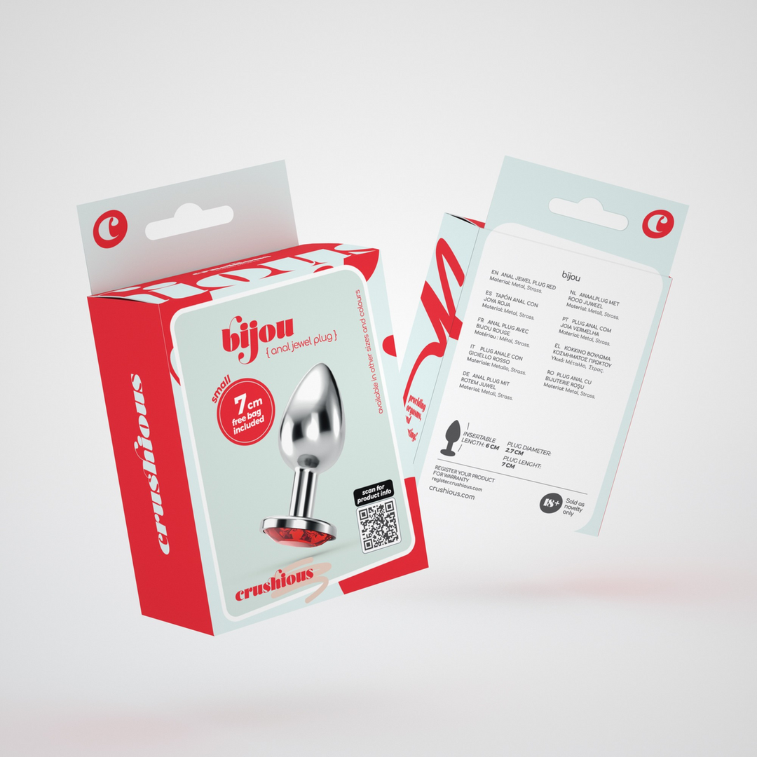 Bijou - Anale Sieraad Plug - Klein - Rood