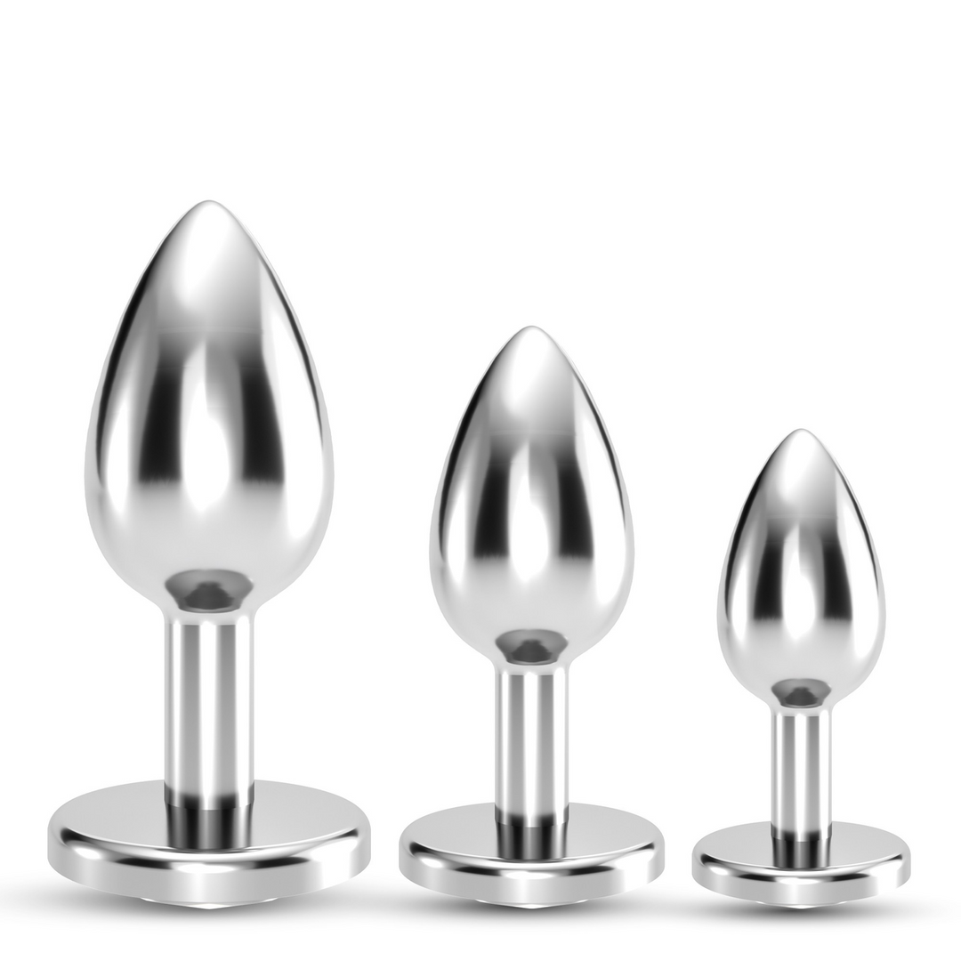 Bijou - Anal Train Trio - 3 Jewel Plugs - Doorzichtig