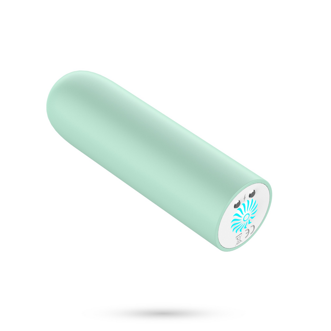 Quackers - USB Oplaadbare Vibrerende Bullet - Muntgroen