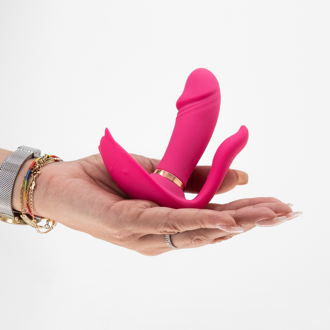 Fritz - Verwarmbare Draagbare Vibrator met Afstandsbediening - Roze