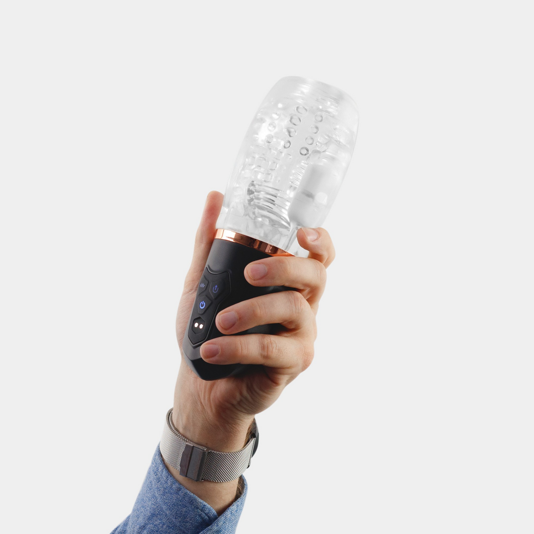 Quasar - Oplaadbare Masturbator met Zuigfunctie - Transparant