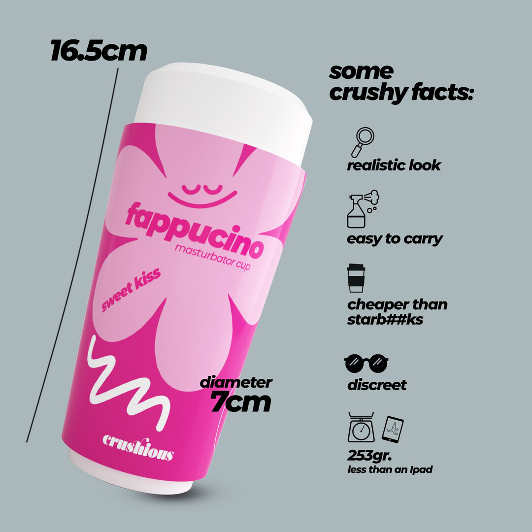 Fappucino Sweet Kiss - Mondmasturbeerkop - Roze