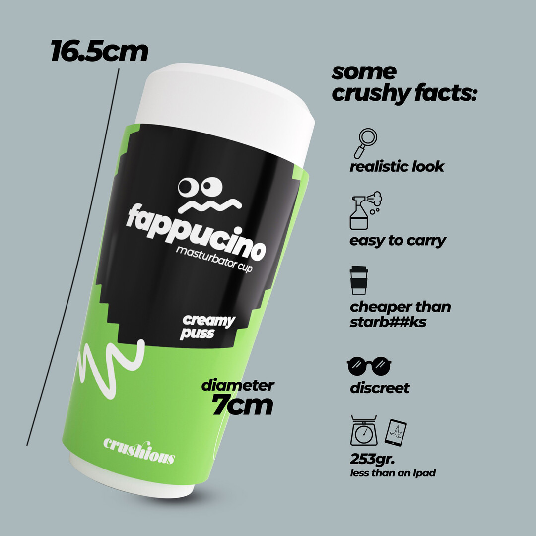 Fappucino Creamy Puss - Vaginale Masturbator Cup - Groen